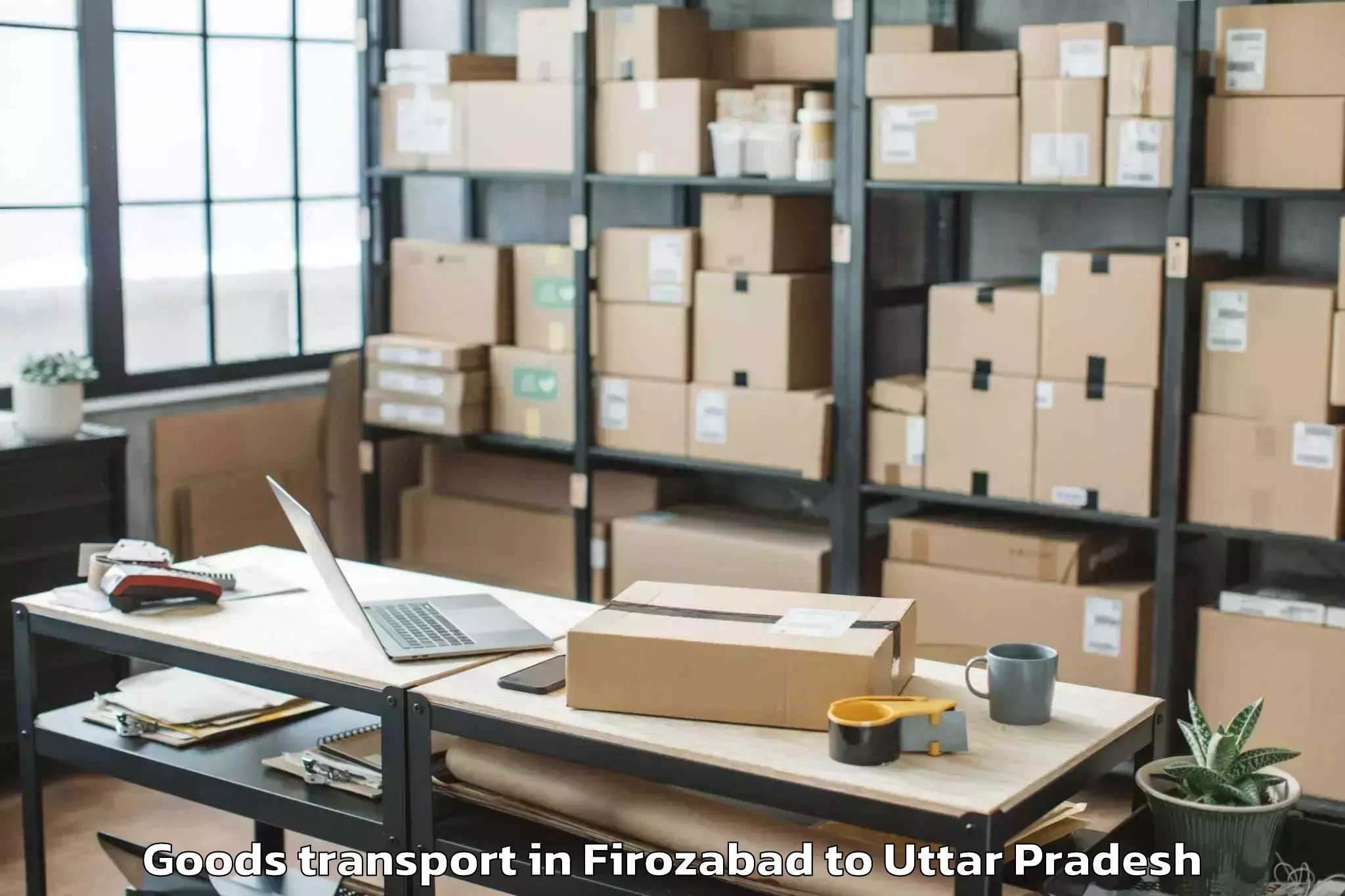 Affordable Firozabad to Chandra Shekhar Azad Universit Goods Transport